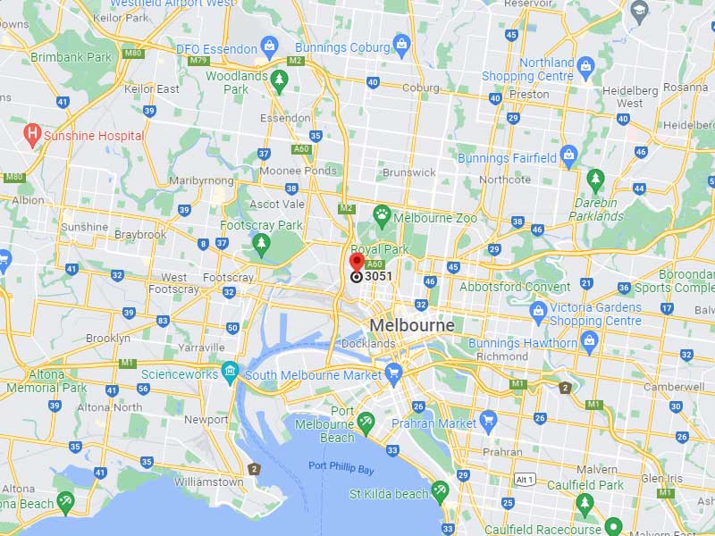 Map North Melbourne