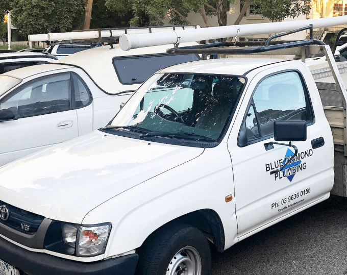 24-hour Melbourne plumber service vehicle from Blue Diamond Plumbing