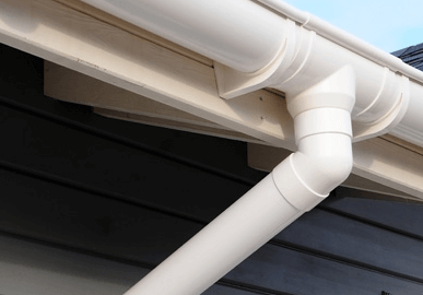 Roof gutter and downpipe repair to stop leaks and prevent damage