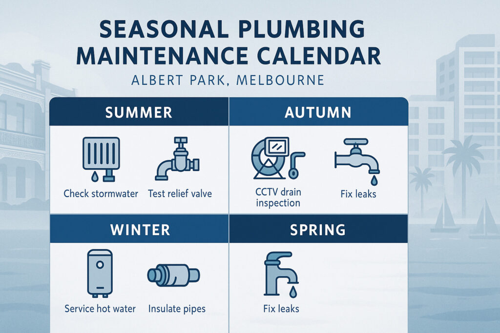 Seasonal Plumbing Maintenance Calendar