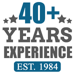 40+ Years Experience Badge