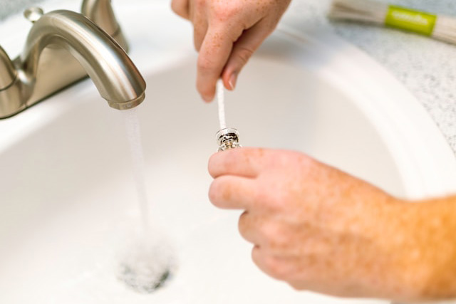 Sink drain blocked drain service, grease and debris buildup removed safely